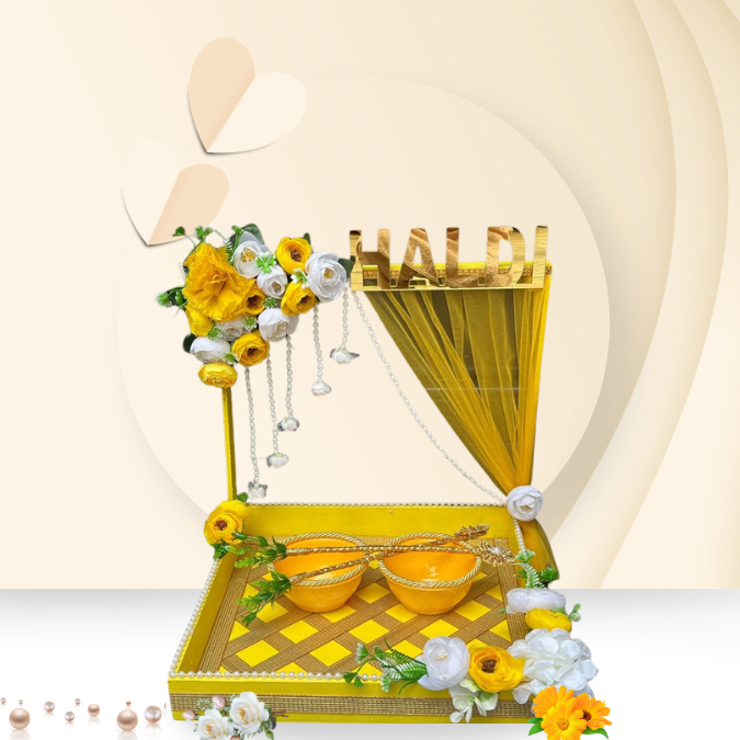 Haldi tray Decor